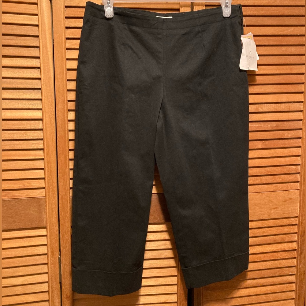 Liz Claiborne Michaela Navy Blue Stretch Capris